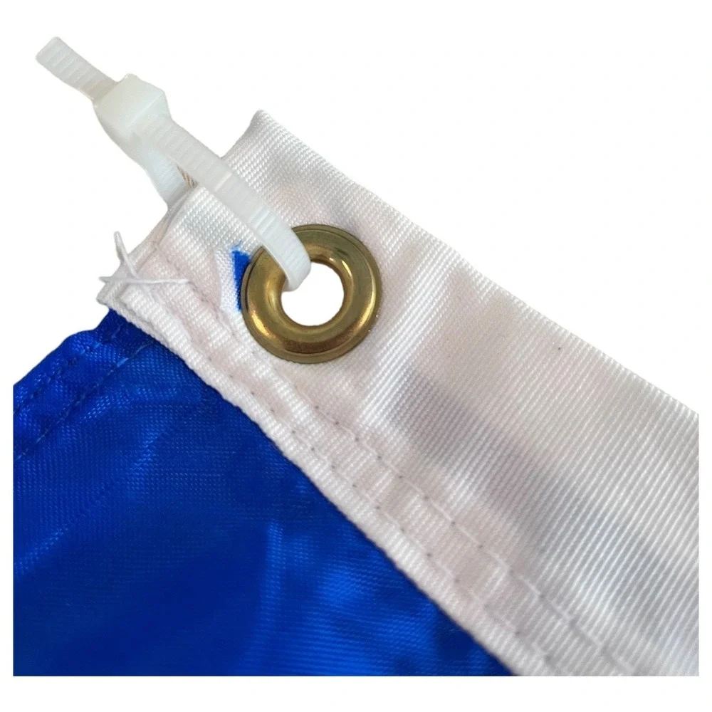 Iceland NY Glo Flag Outdoor Heavy Duty Made in USA 3' x‎ 5' ft 94cm x 152cm EUC
